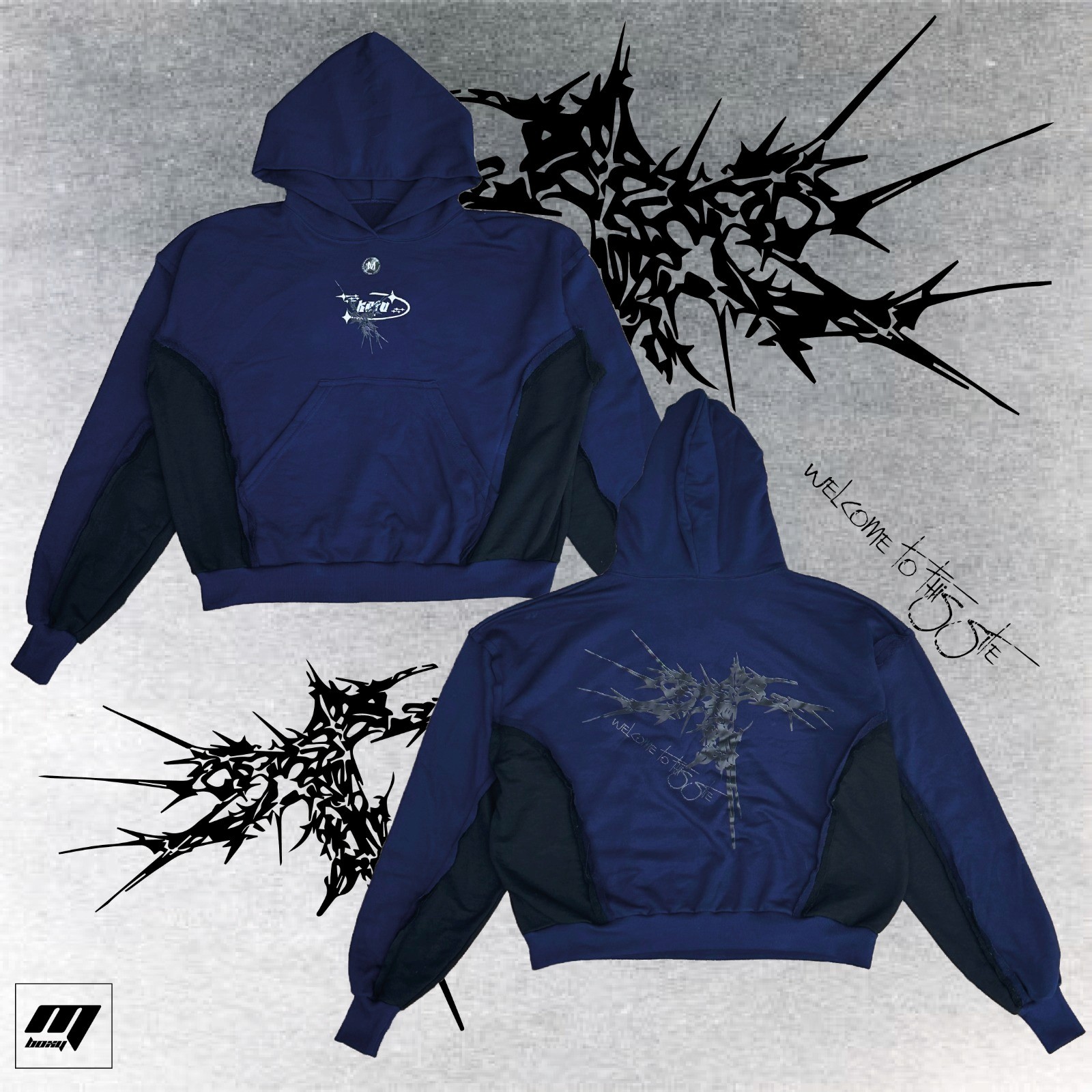 buzo azul y negro drop2