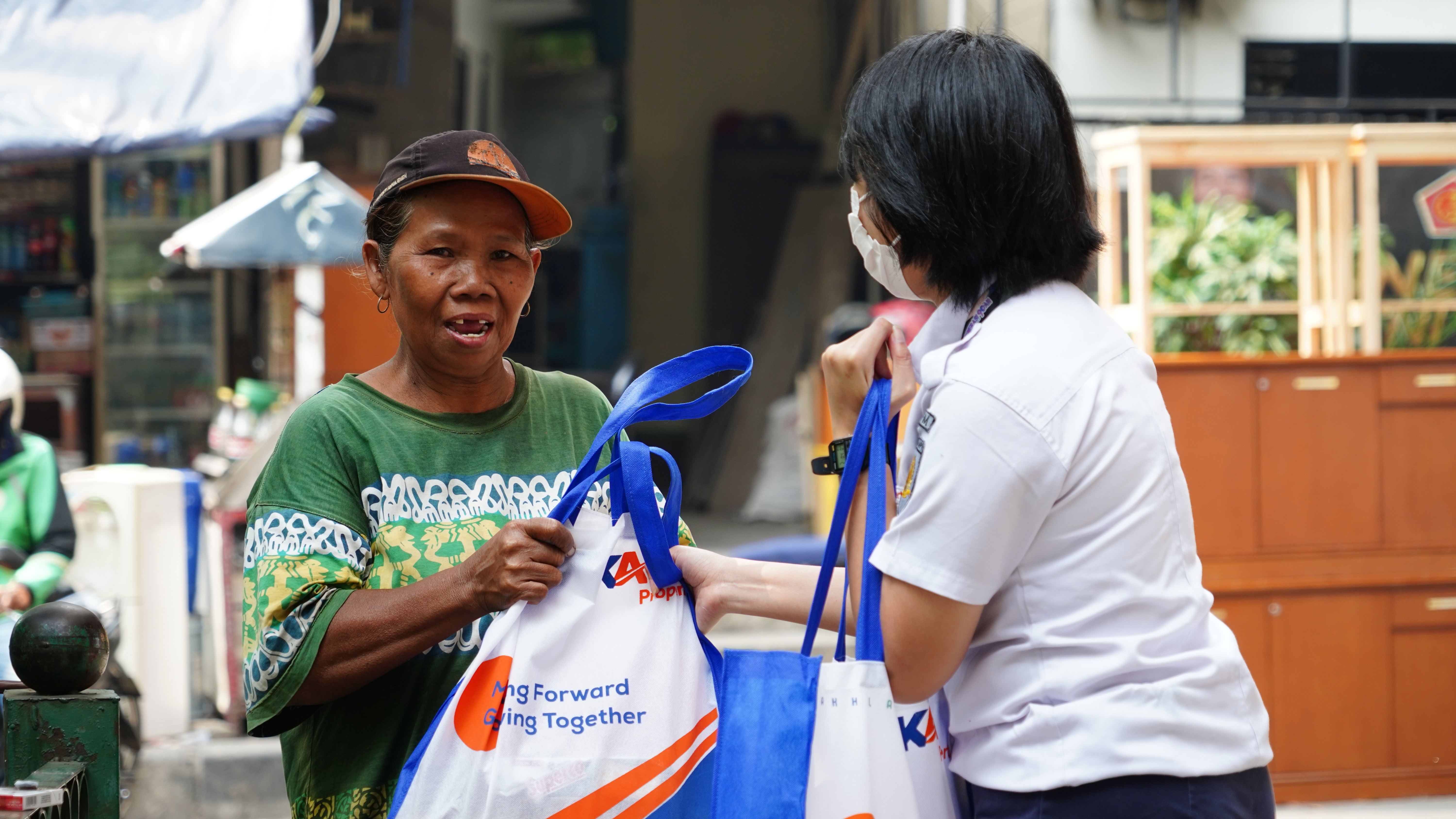 one of the CSR program (charity for the impoverished)