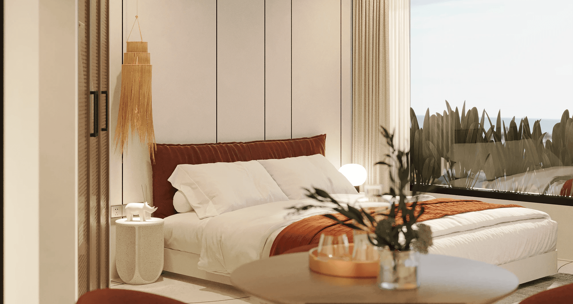 Large-scale residential complex in Changgu district in the style of Singaporean modernism and eco-futurism