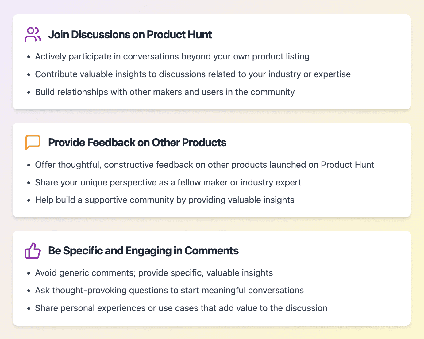 product hunt discussions 