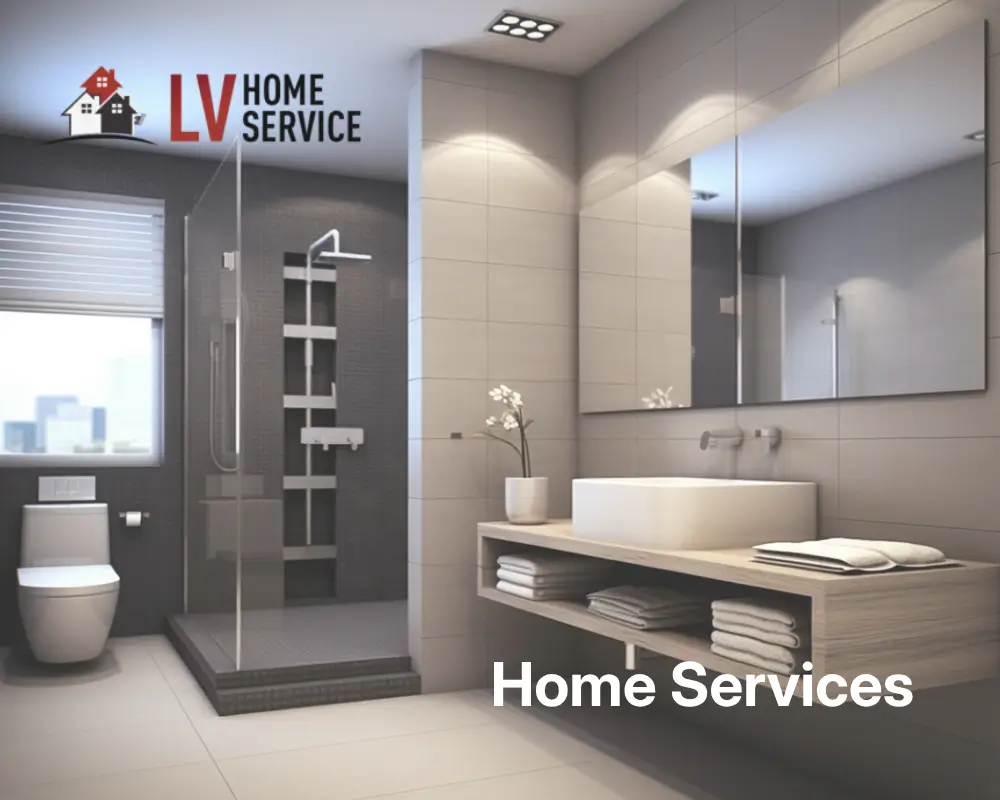 LV Home Service logo on the website's banner