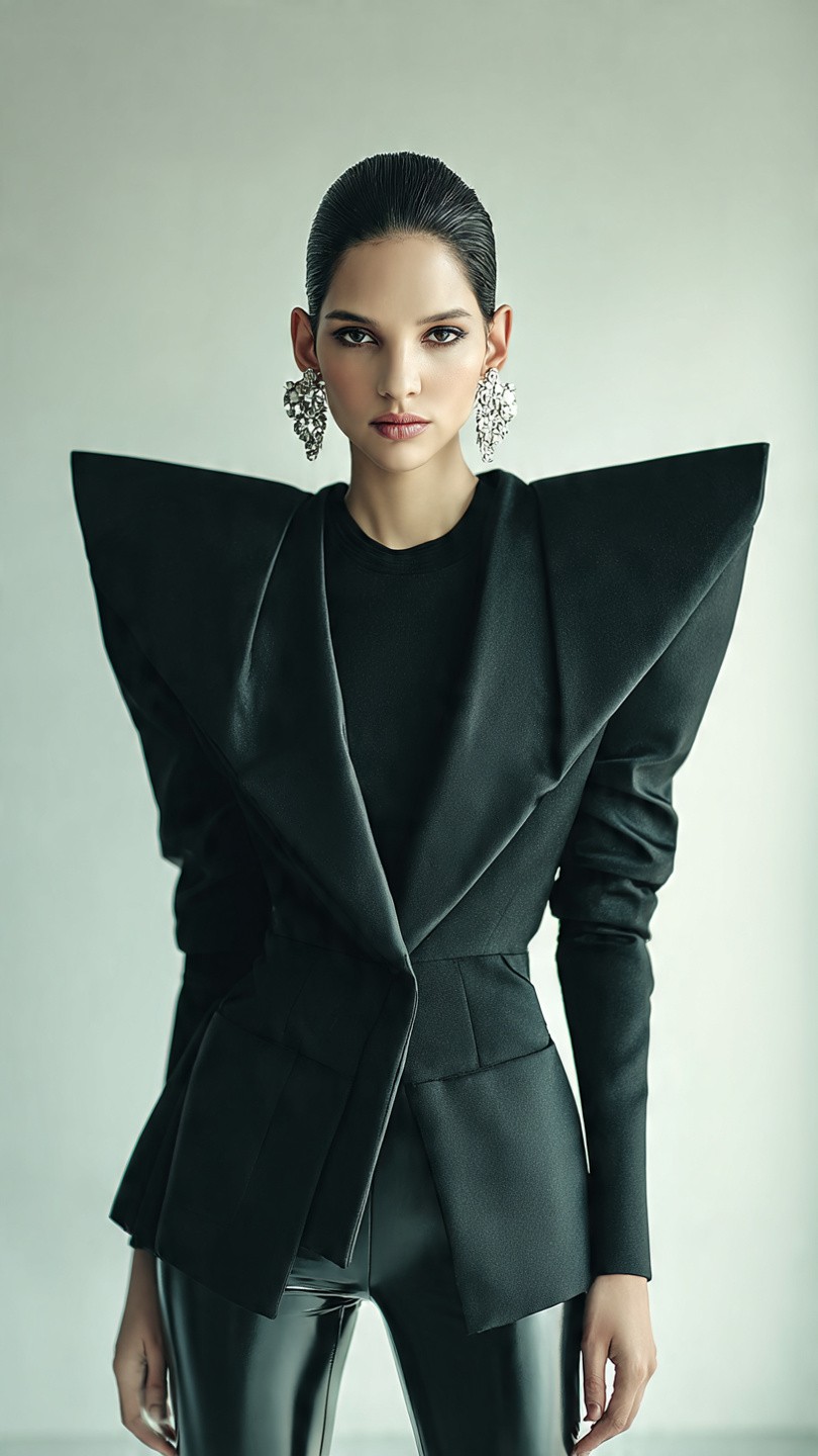 Woman in stylish dress