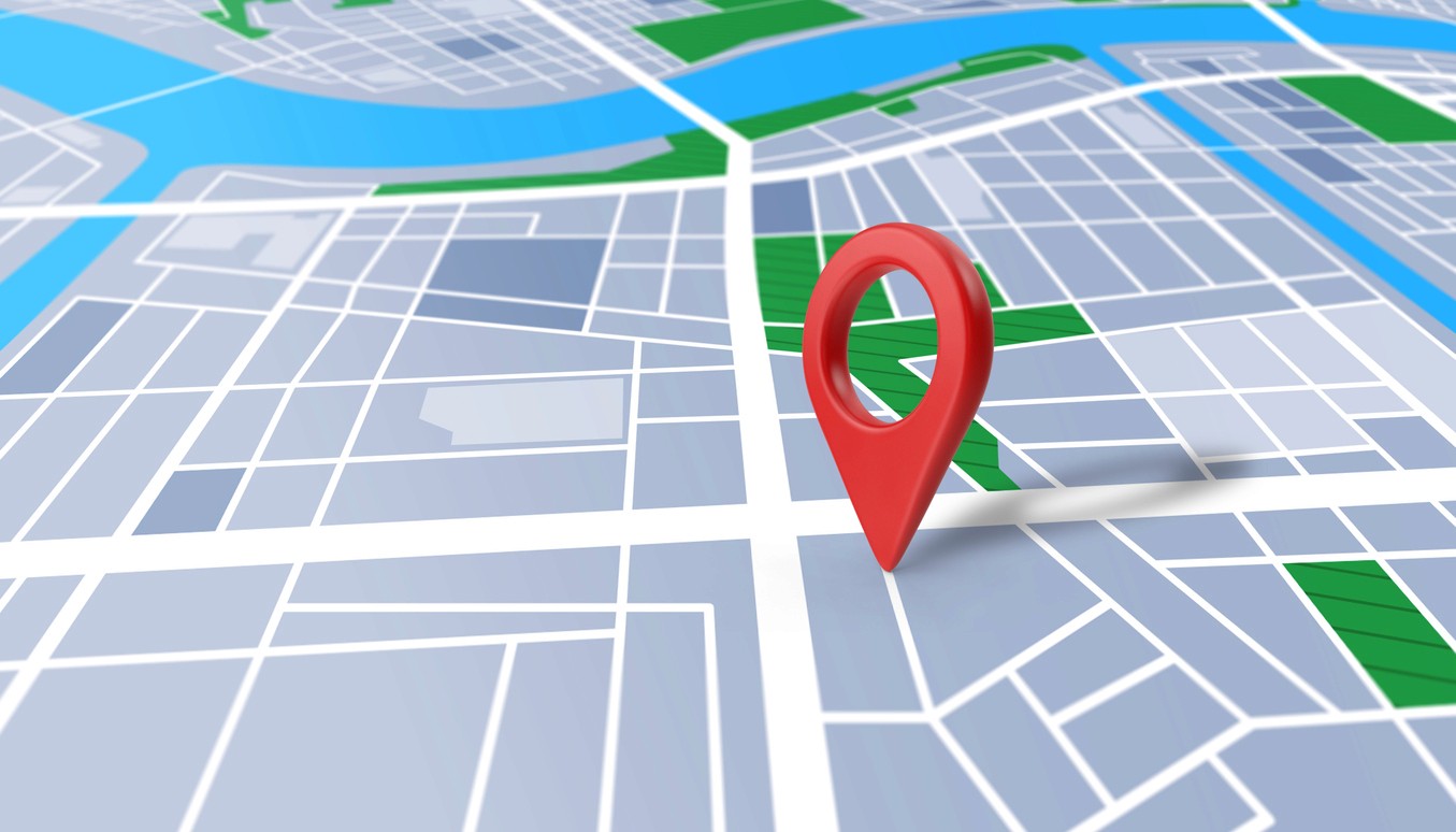 Pin drop location for healthcare SEO search results