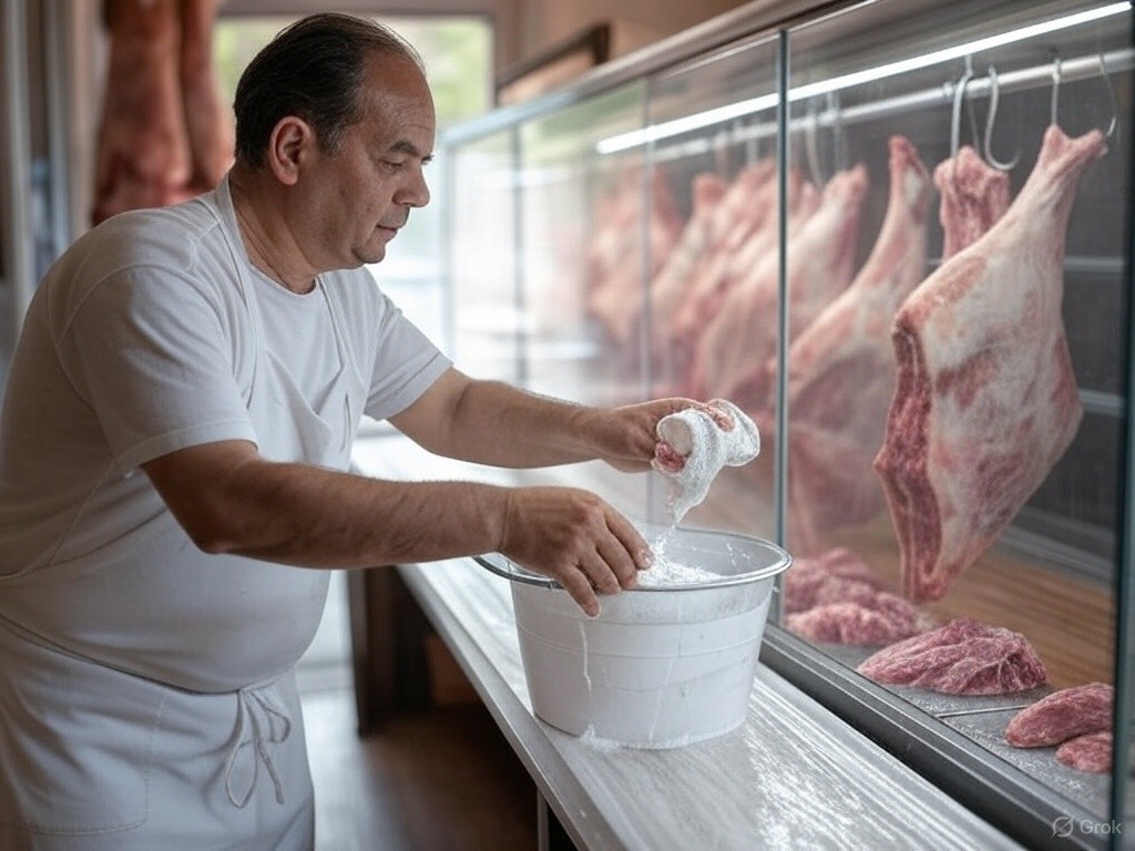 Butchery Steam Cleaning with Blue Evolution drysteam