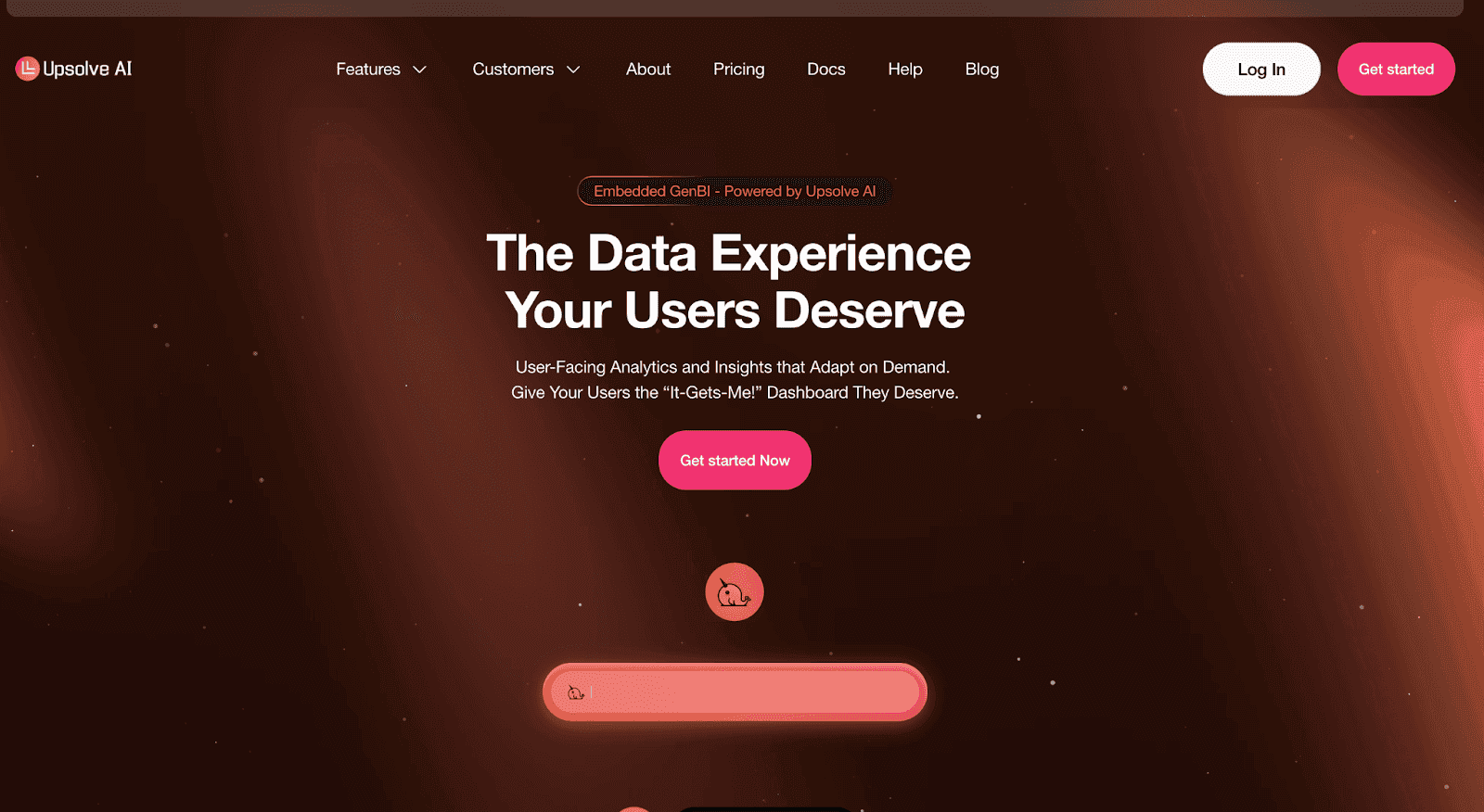 Upsolve ai Home Page