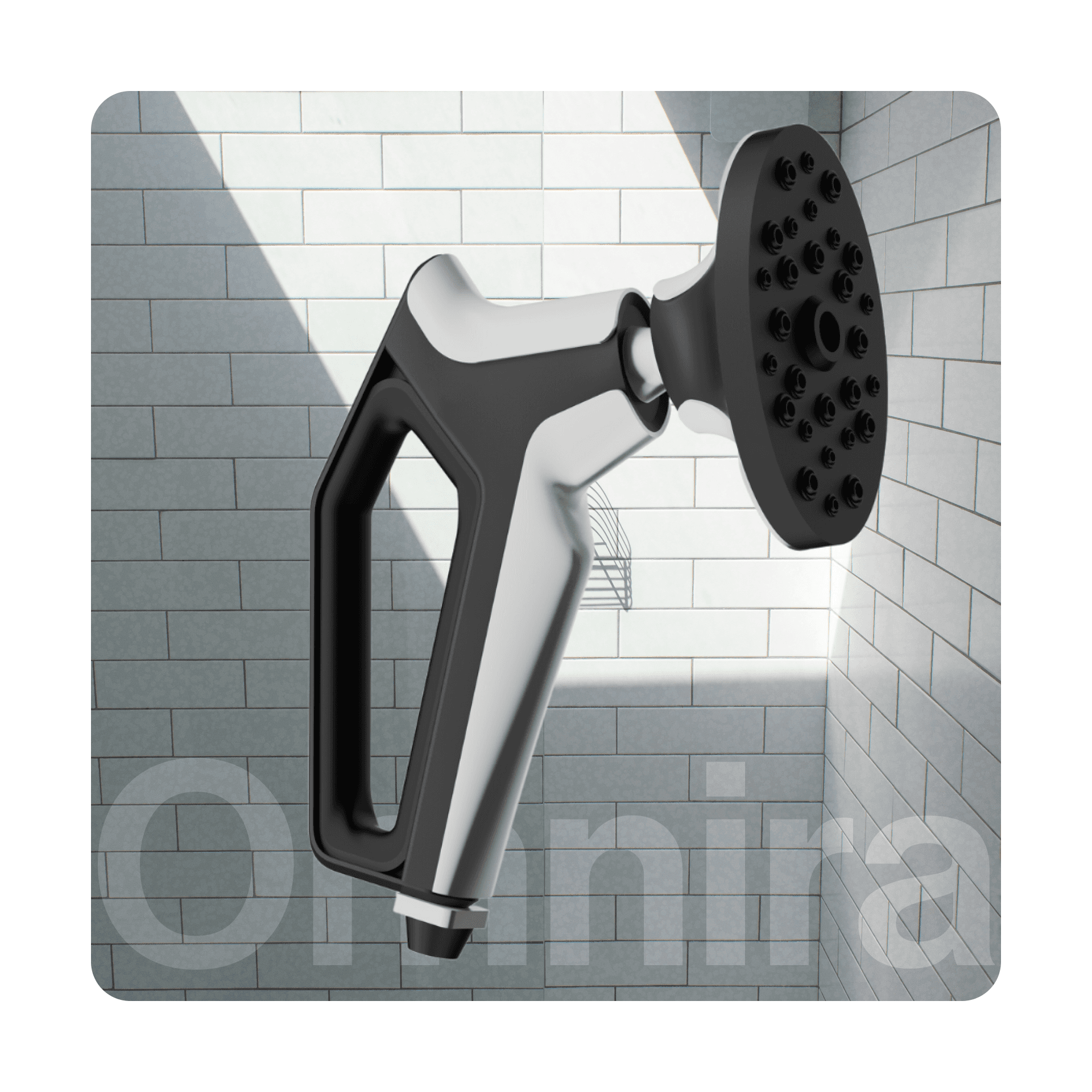 Minimal plant cutting with exposed roots in a clear glass bowl vase filled with water on a white background.