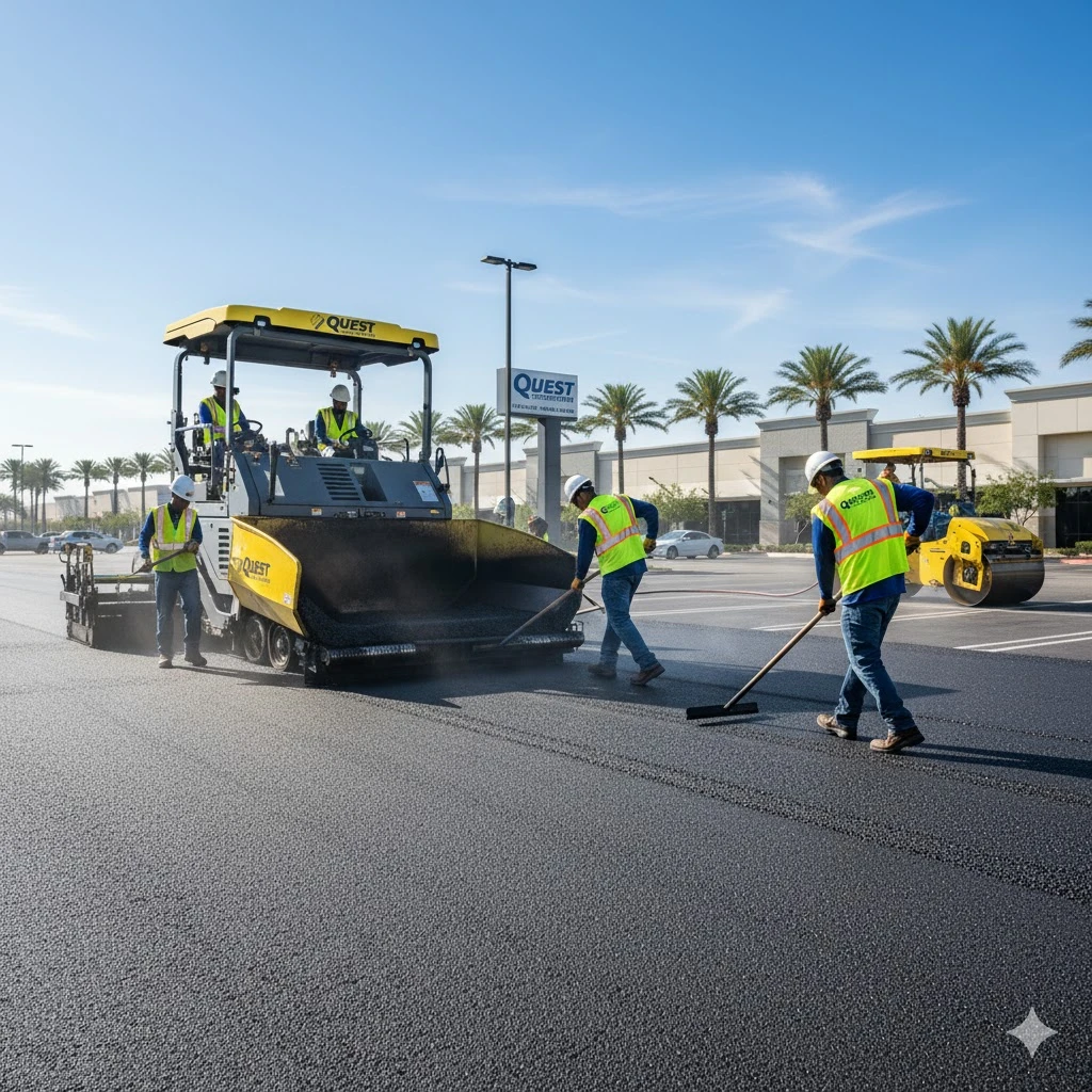 Asphalt resurfacing machine applying fresh layer