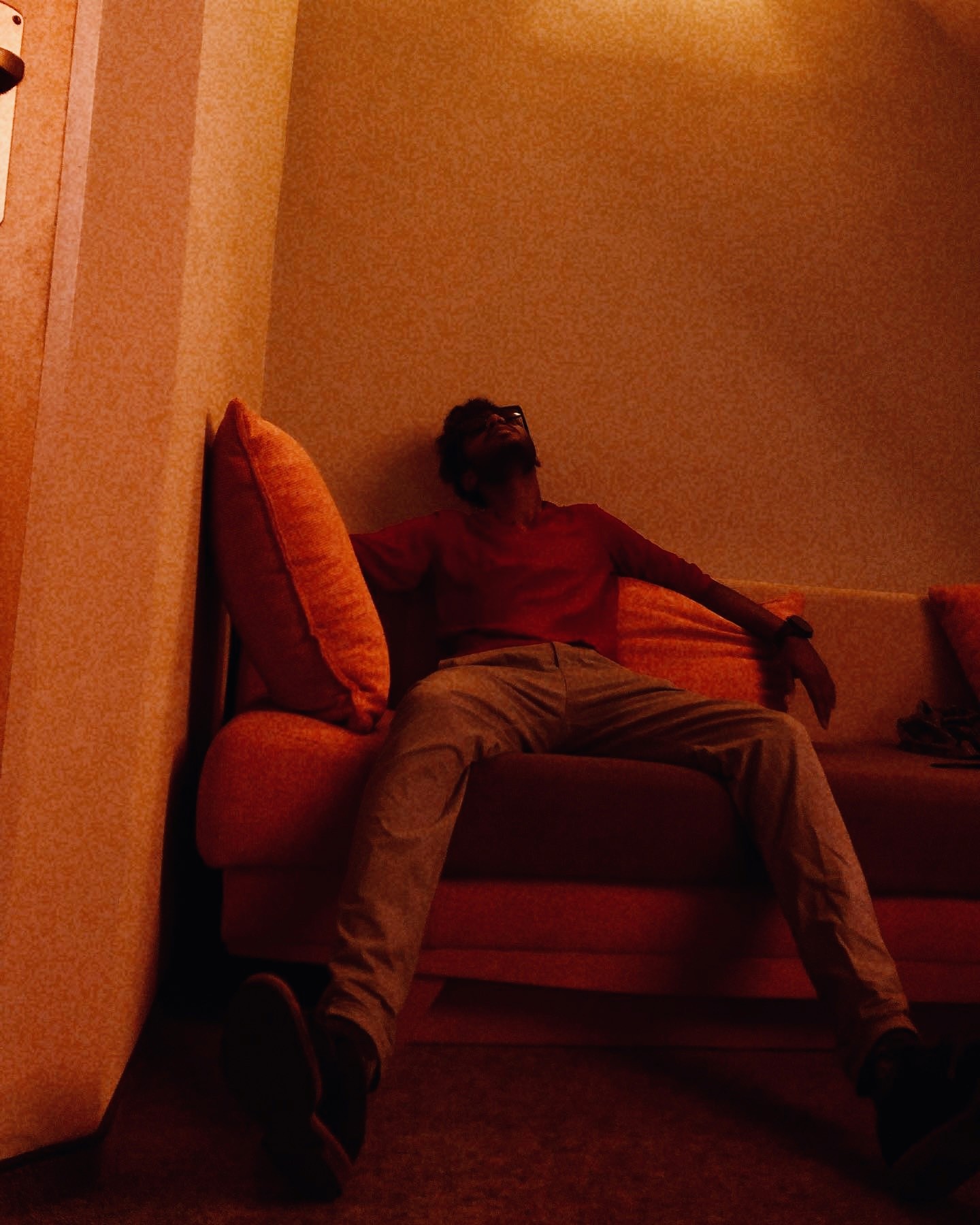 3D face with painting and flower