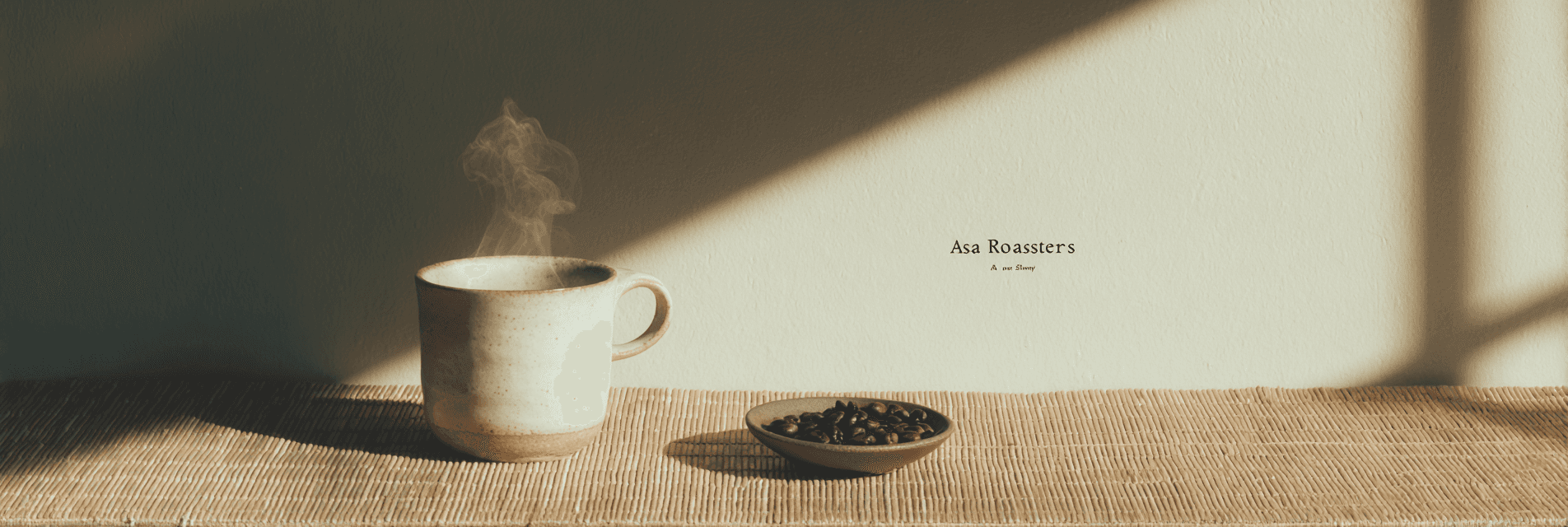 minimalist coffee scene