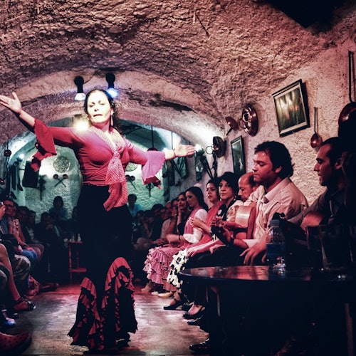 萨克罗蒙特洞穴洛斯塔兰托斯：含饮料和可选晚餐方案的弗拉门戈演出门票，地点：格拉纳达