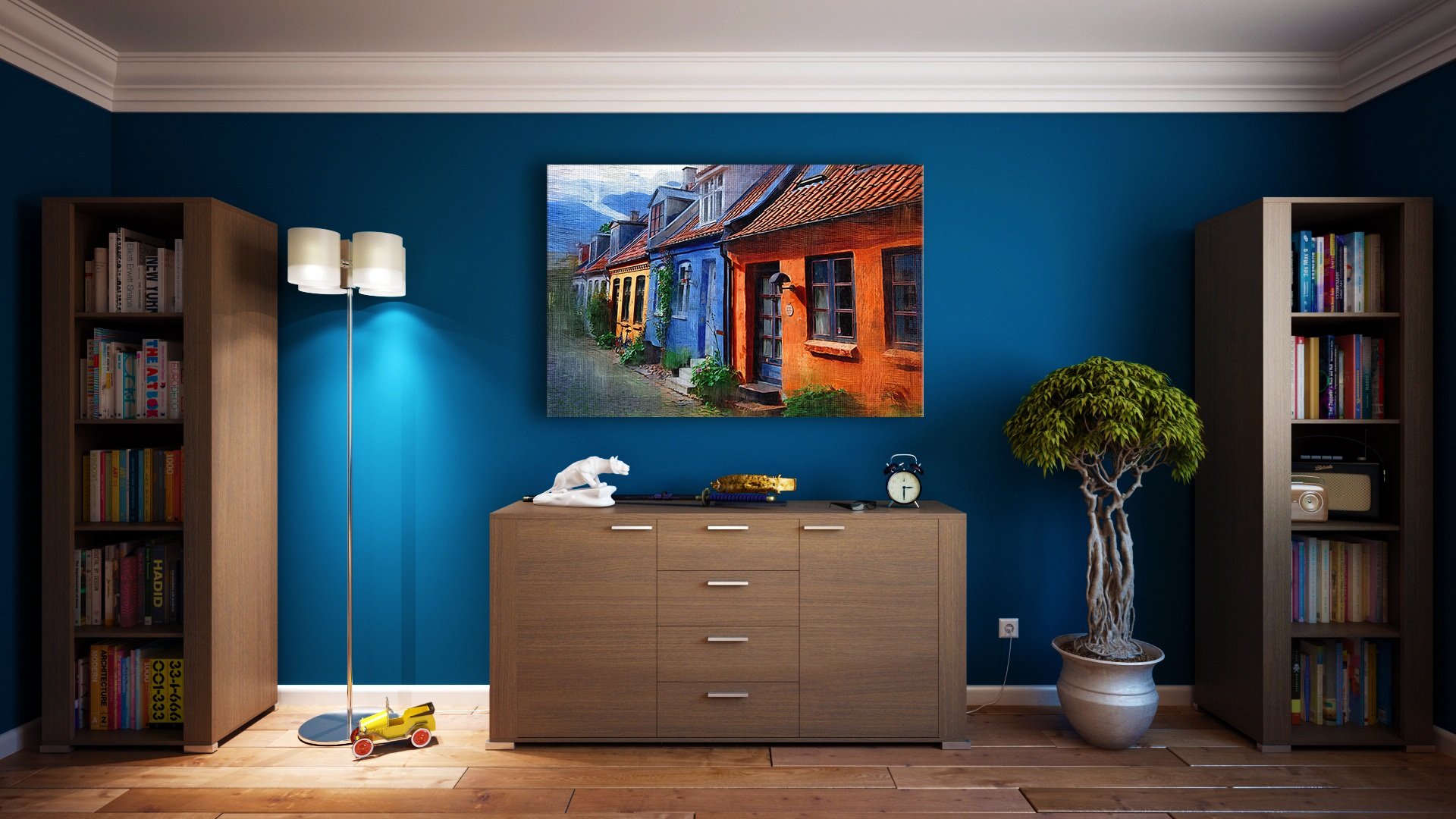 vacation rental design - accent wall
