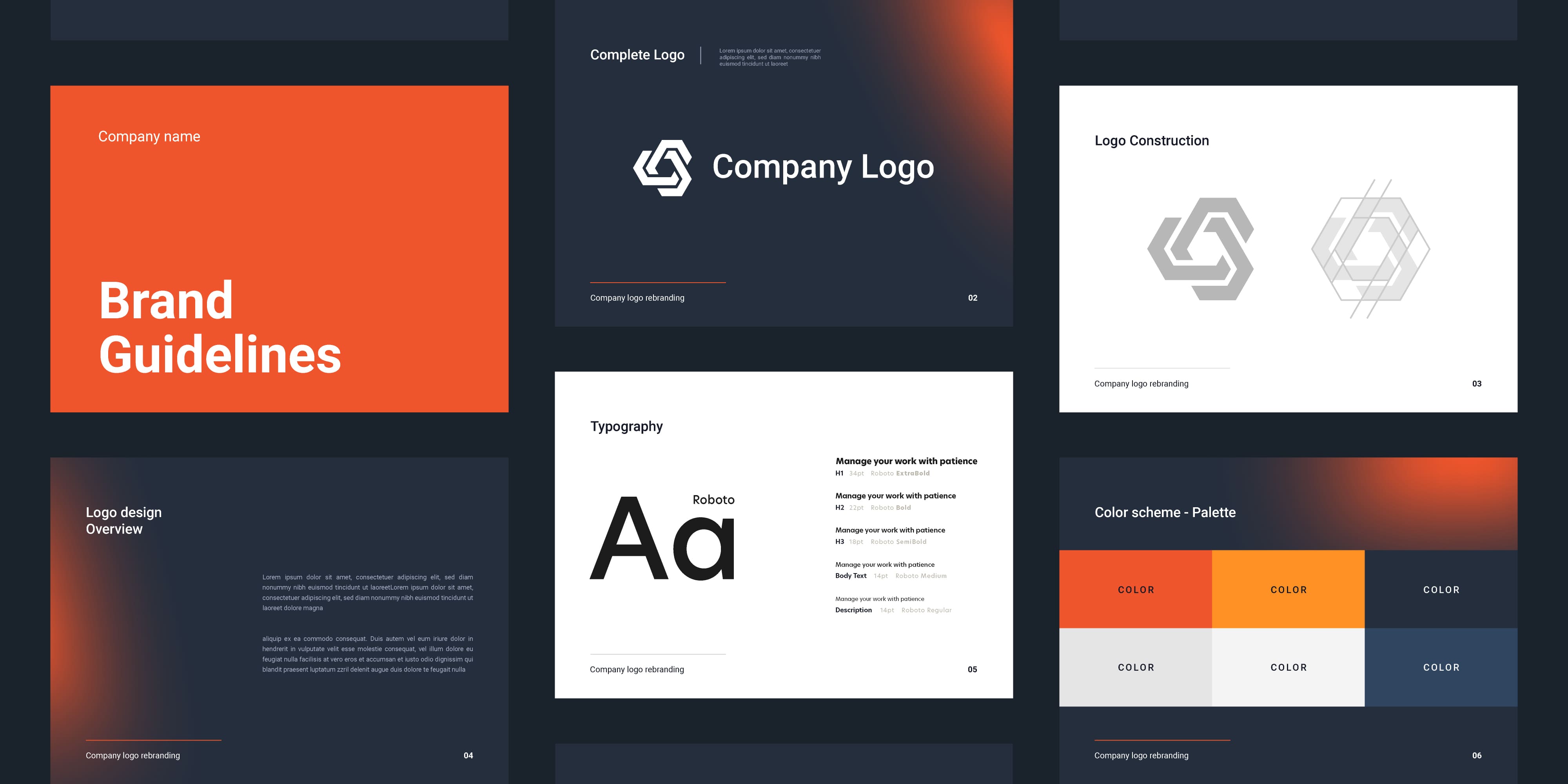 Visual elements of brand identity