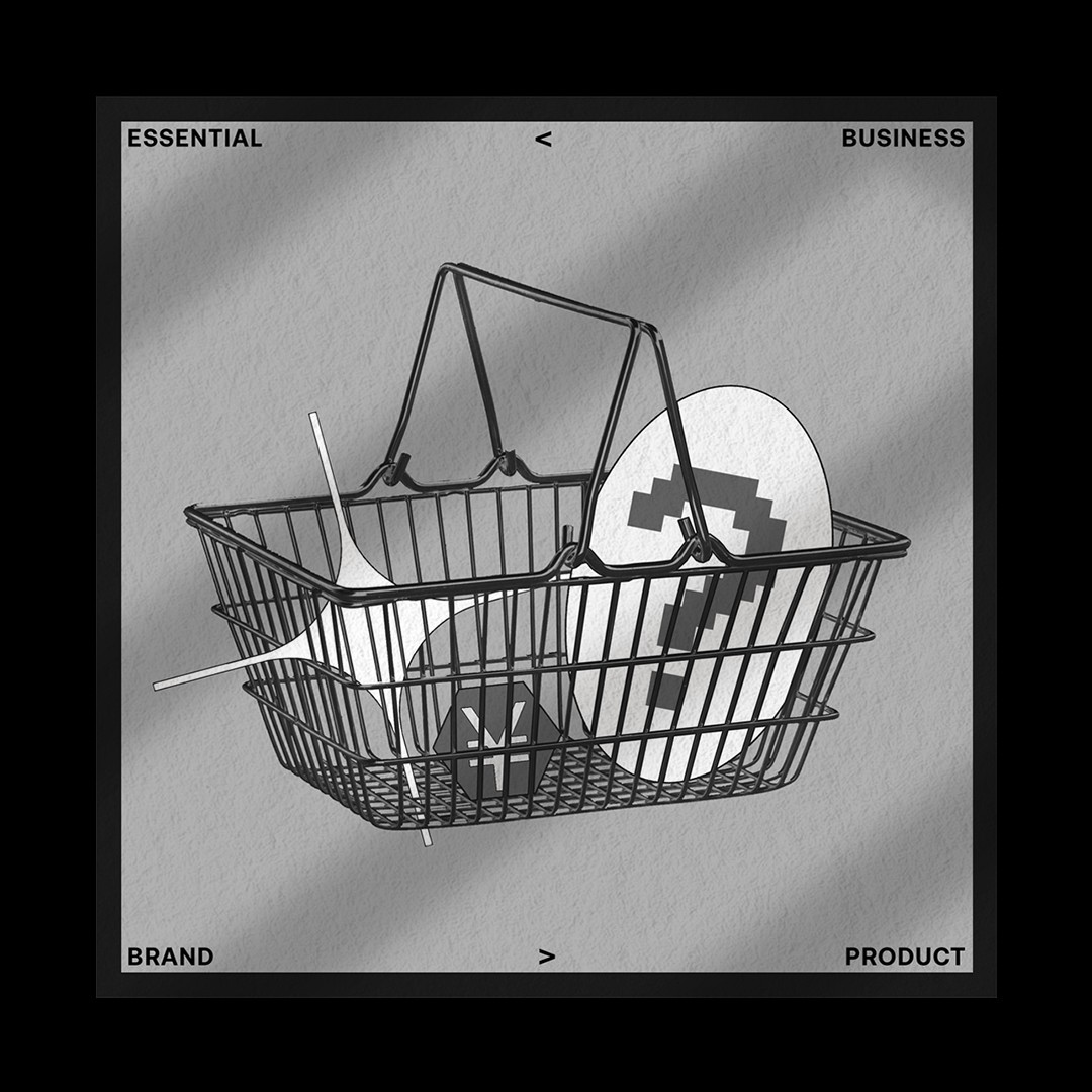 a poster of a shopping cart