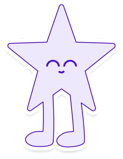 Sticker étoile