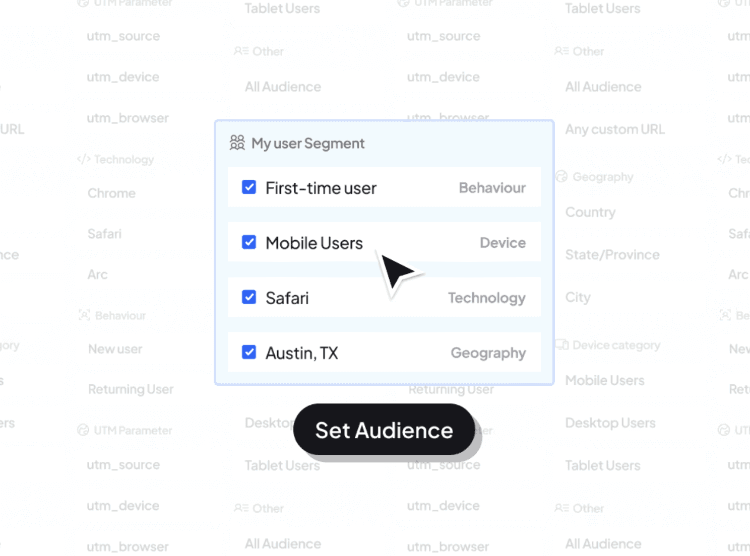 Set audience