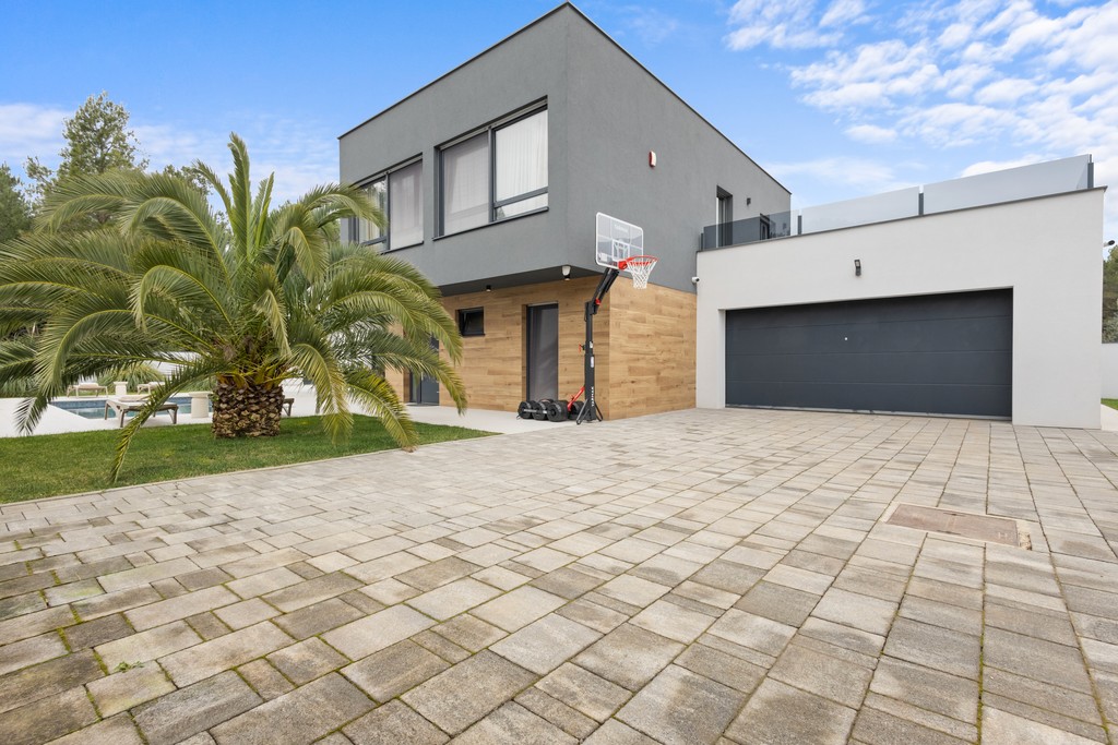 Beautiful landscaped garden with greenery and outdoor design elements.