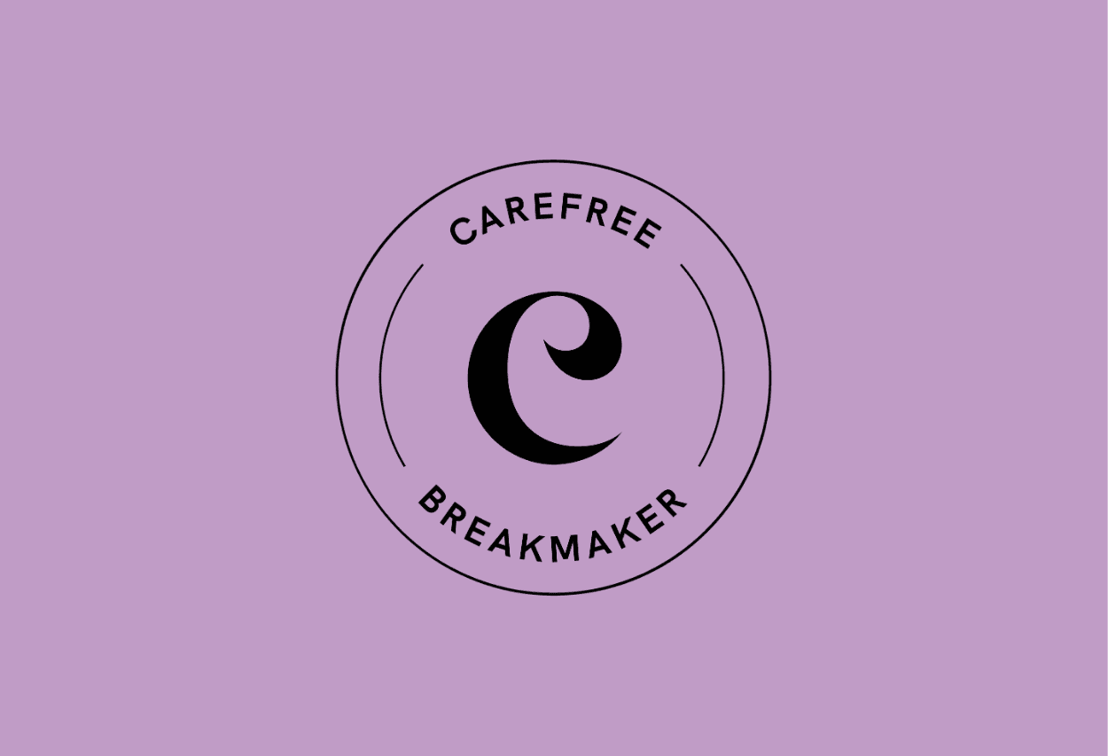 Promotional graphic showcasing Carefree’s Breakmaker badge, used in partnership with Travelling for Business. The image highlights how unsold hotel rooms can be repurposed into respite breaks for unpaid carers, aligning corporate travel with ESG goals through Carefree’s Breakmaker hotel network.
