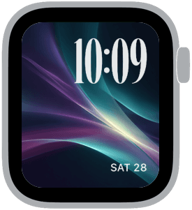 A selection from the Velvet Aurora Apple Watch face collection