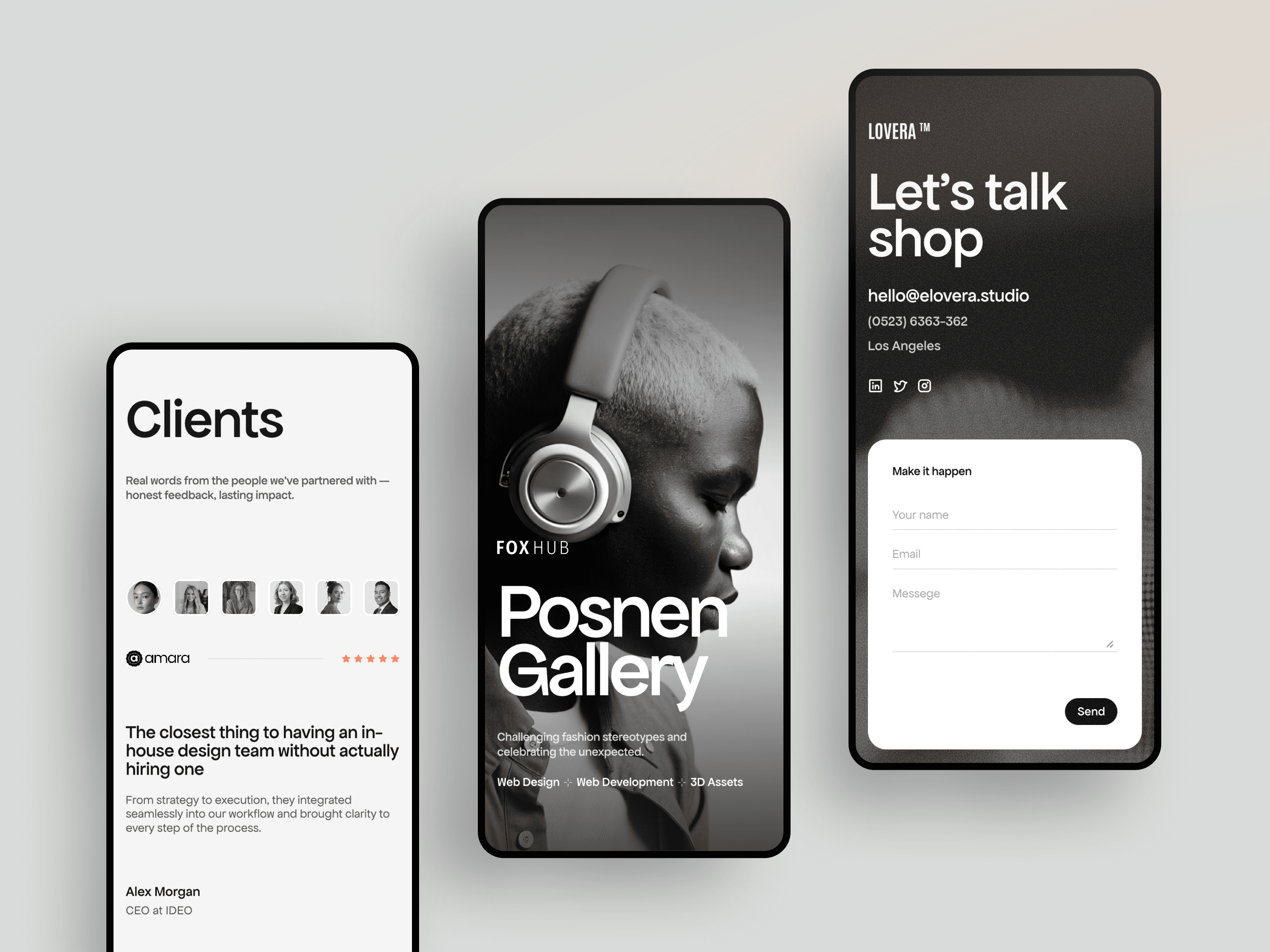 Lovera Framer template