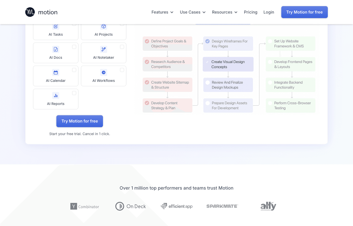 Motion task scheduling