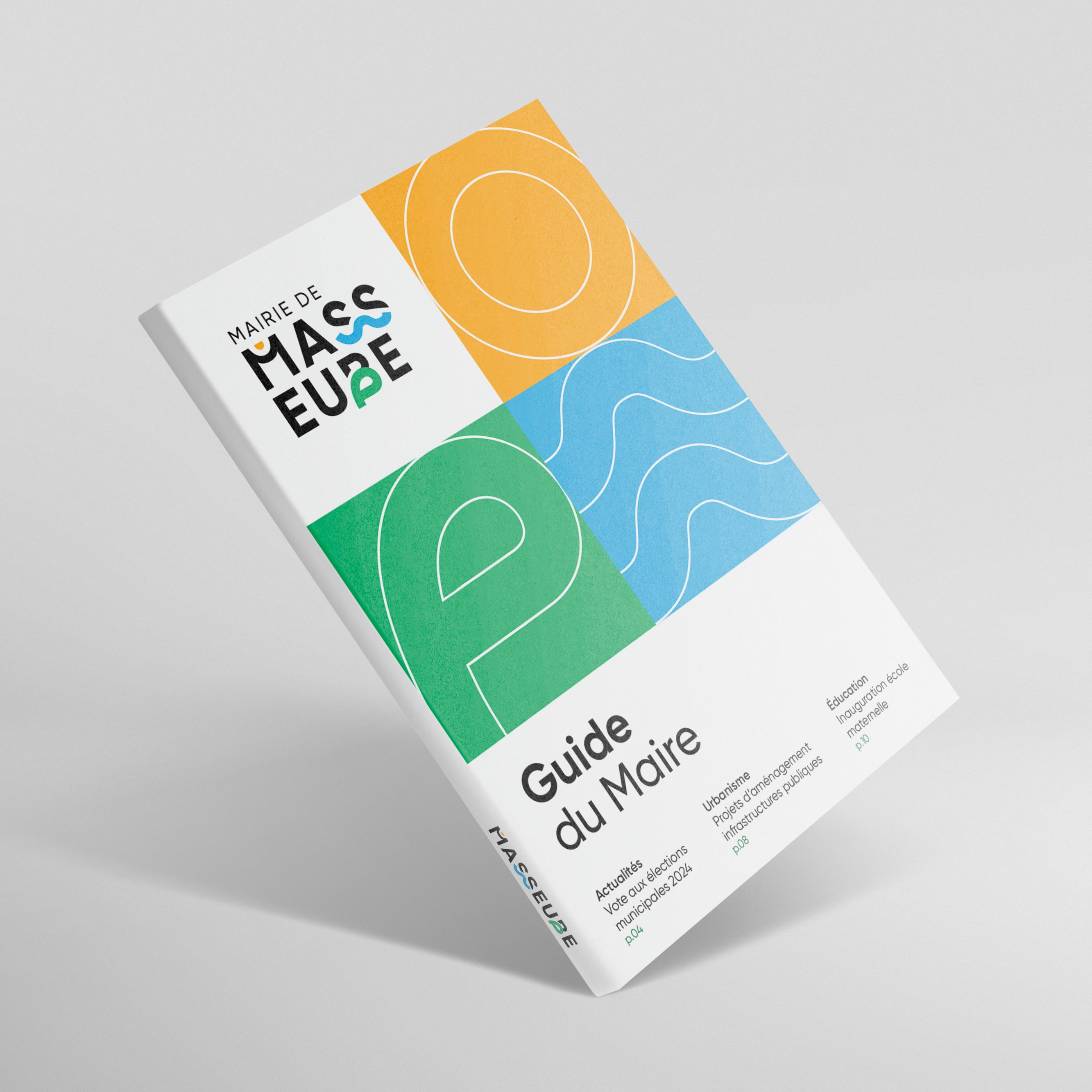 Rapport annuel de la Mairie de Masseube, mise en page colorée et structurée