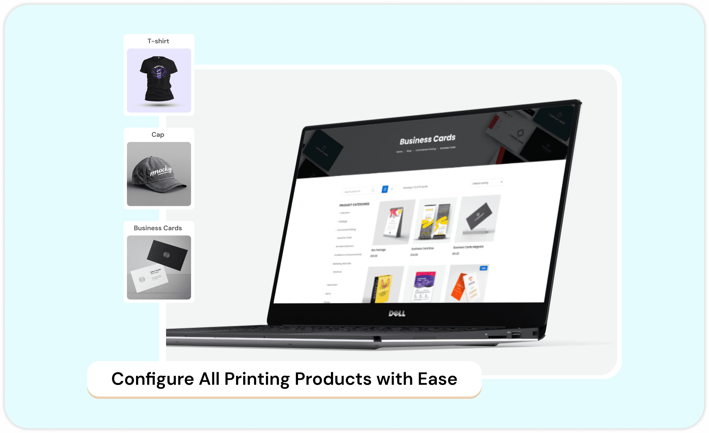 Configure all printing products with easy