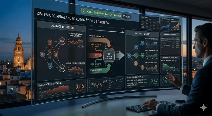Rebalanceo automático y gestión discrecional de carteras en Allianz ActiveInvest protegiendo el capital ante caídas.