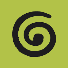 Abstract dark blue and brown waves