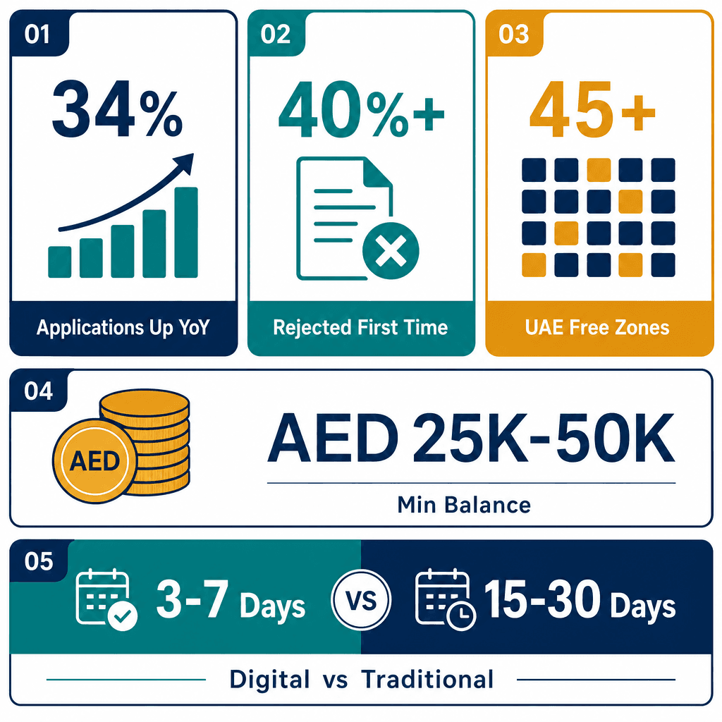 Infographic: Banking Requirements for Dubai Free Zone Companies - What You Need
