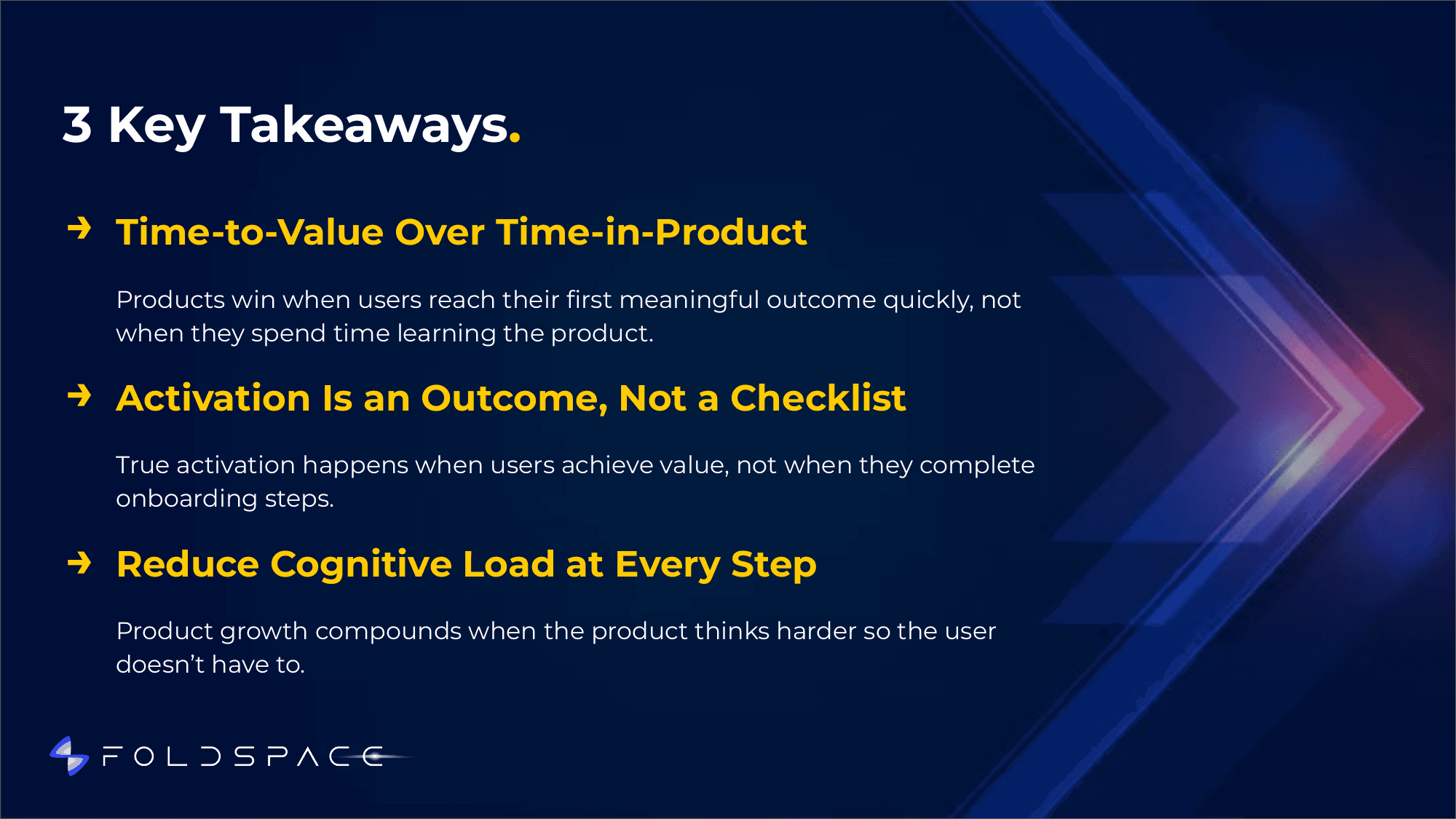 3 Key Takeaways