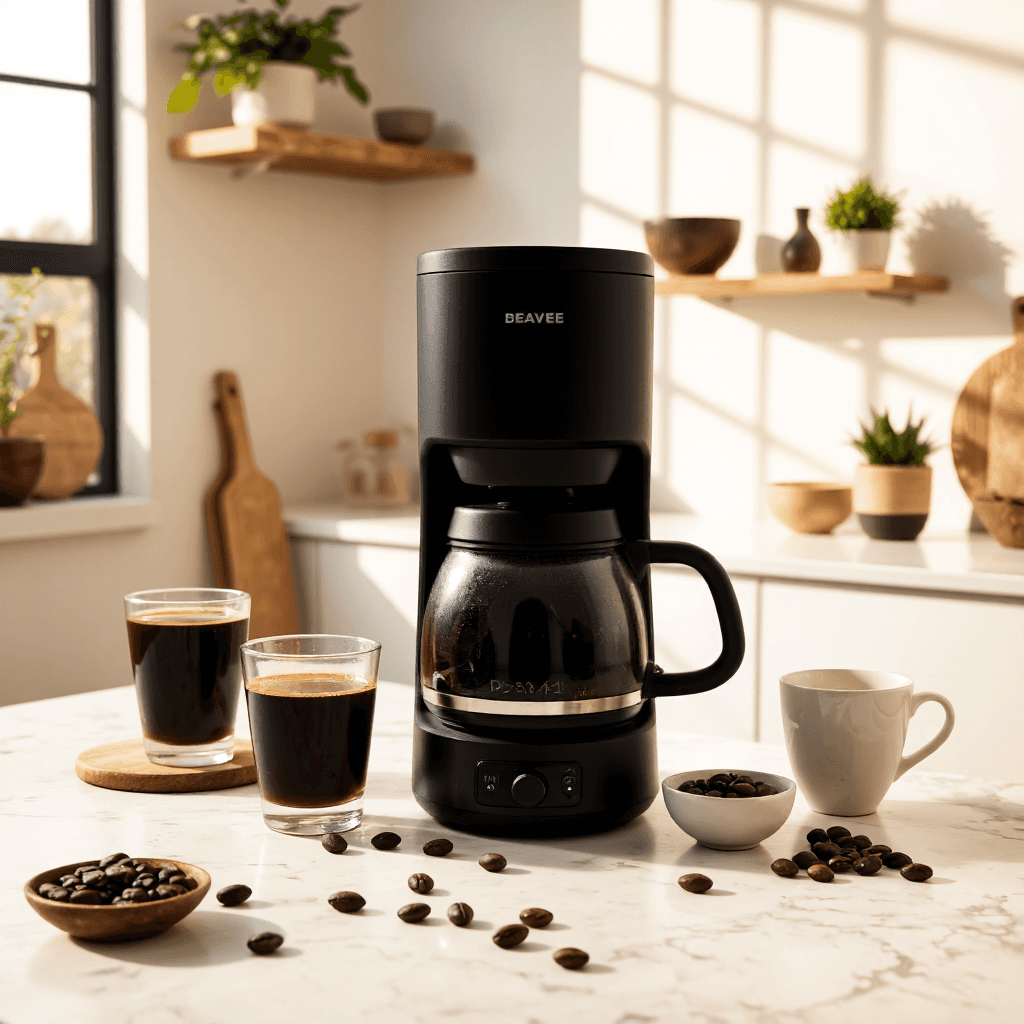 product photography of coffee maker