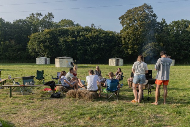 Exclusive Camping Group at Barcombe Yurts, Sussex