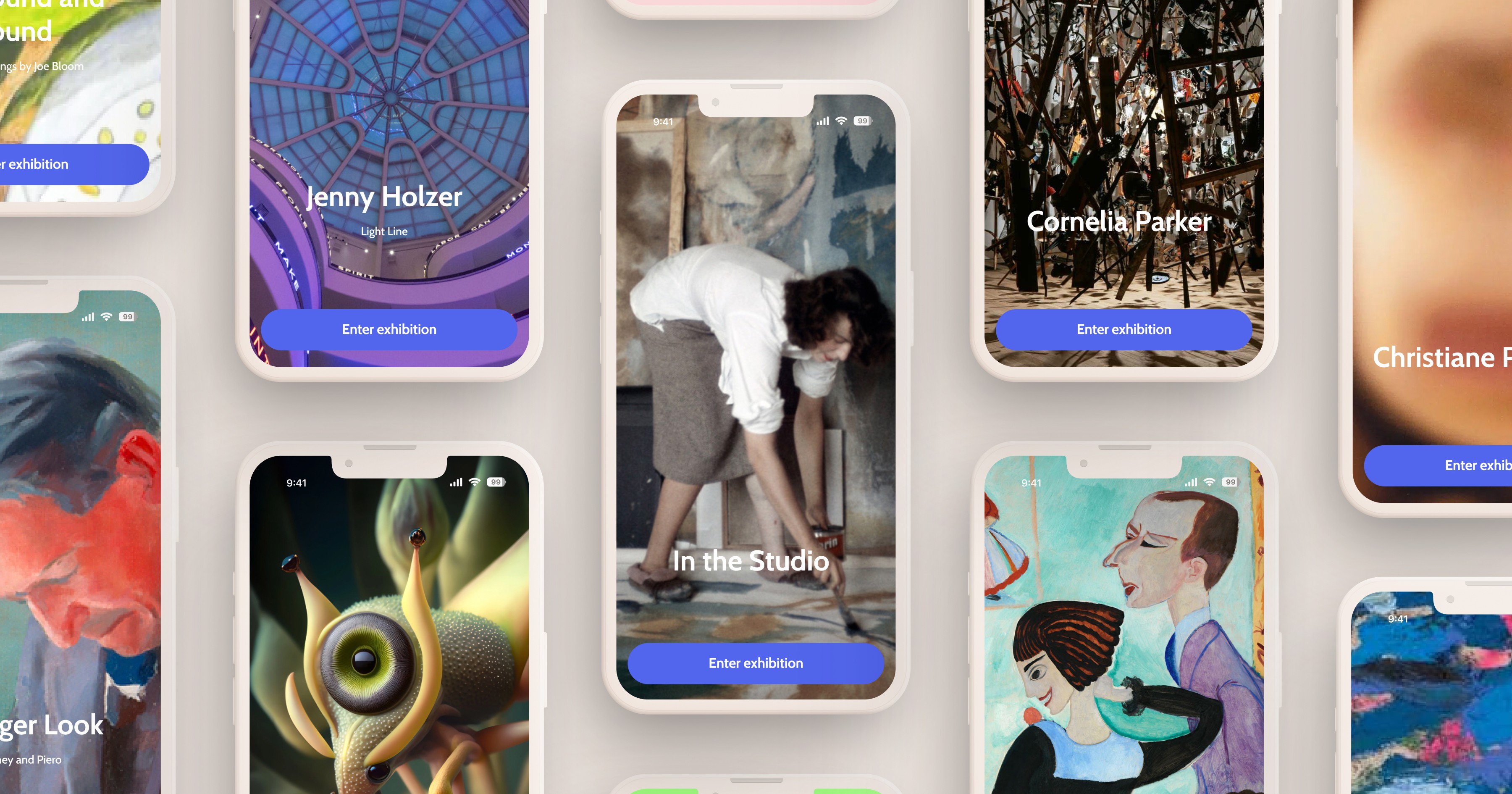 Art Guide Welcome Screens