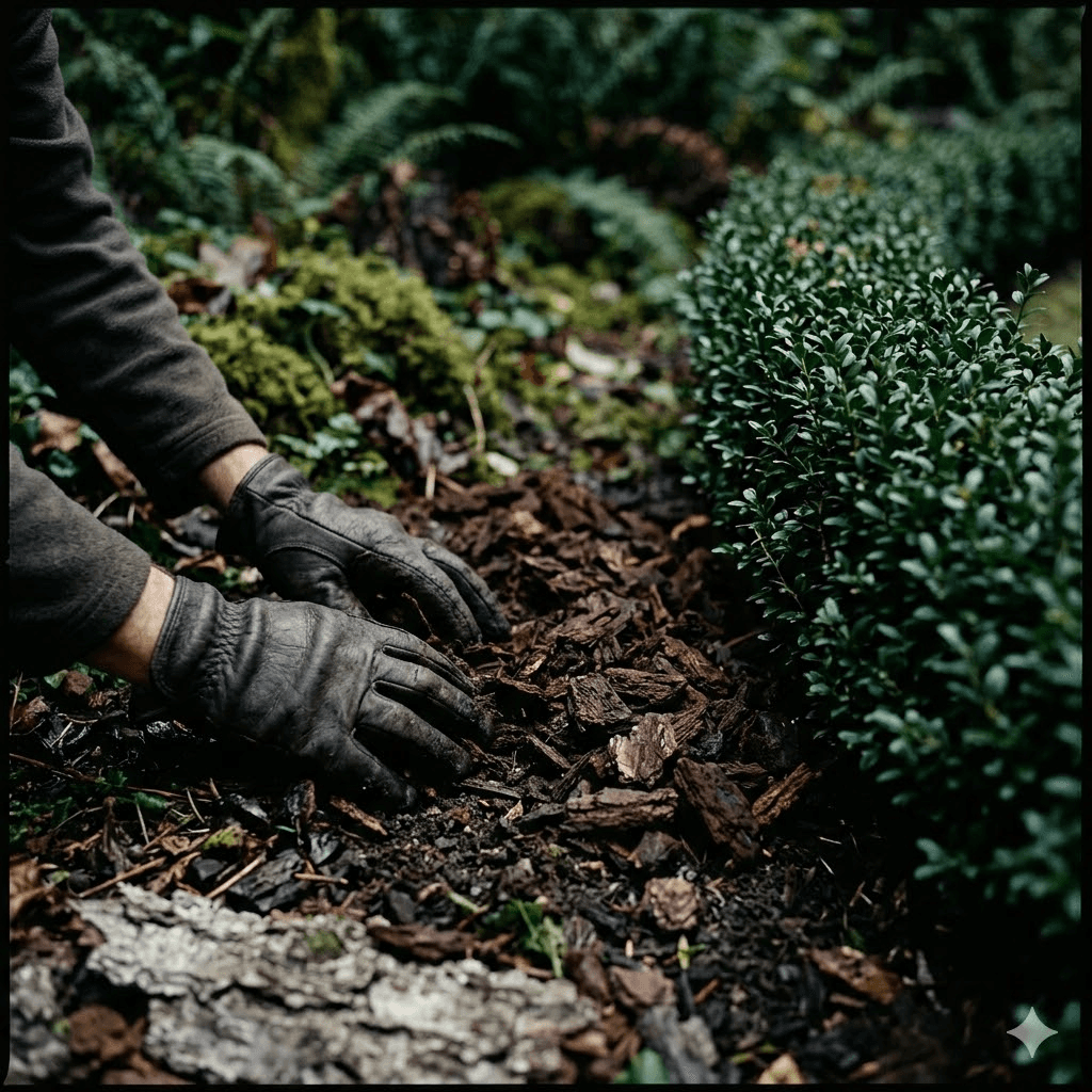 Beautiful landscaped garden with greenery and outdoor design elements.