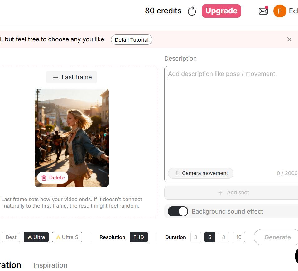 generate AI dance video, InVideo AI Features