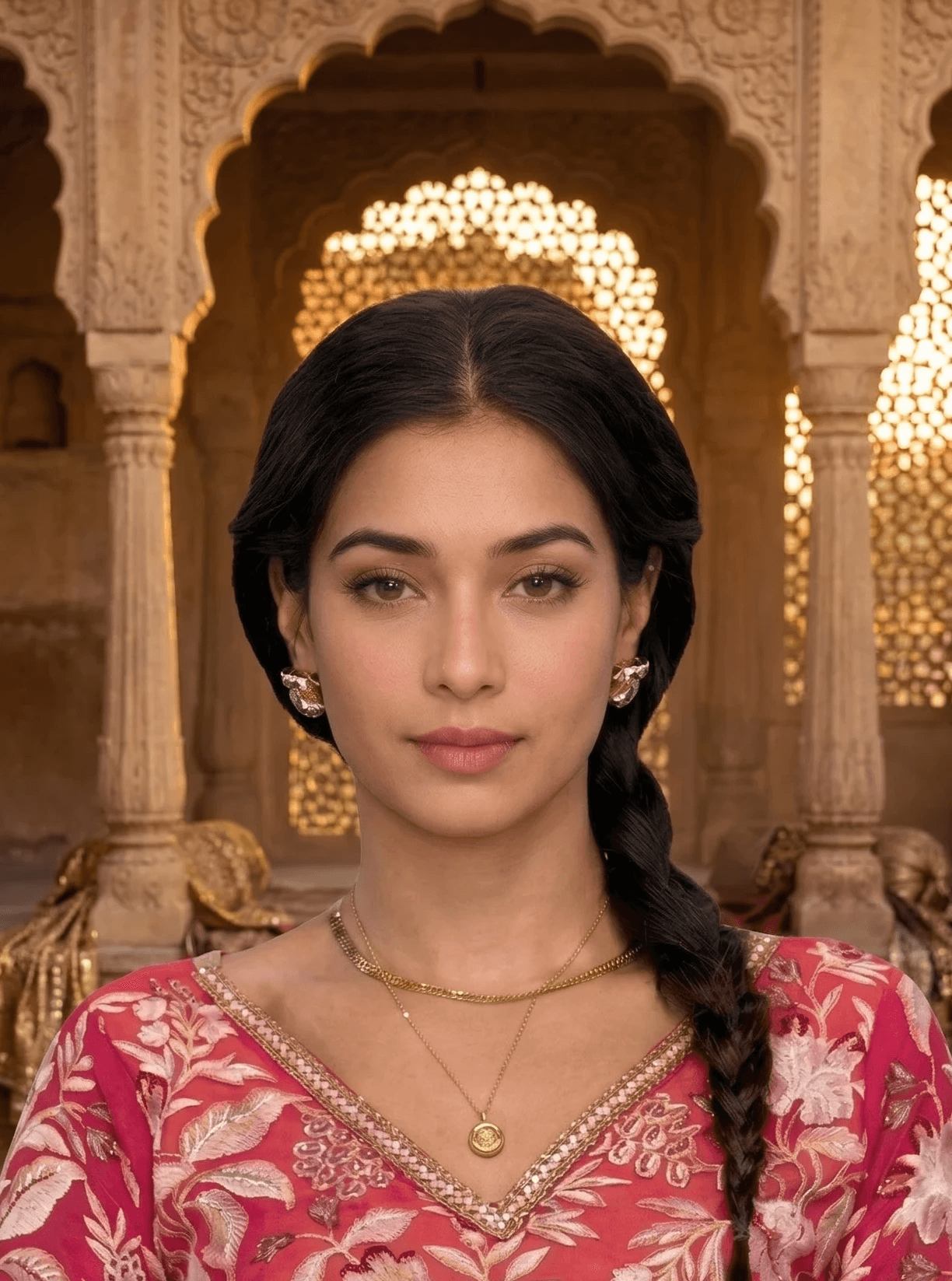 Female AI Avatar wearing traditional Indian clothing