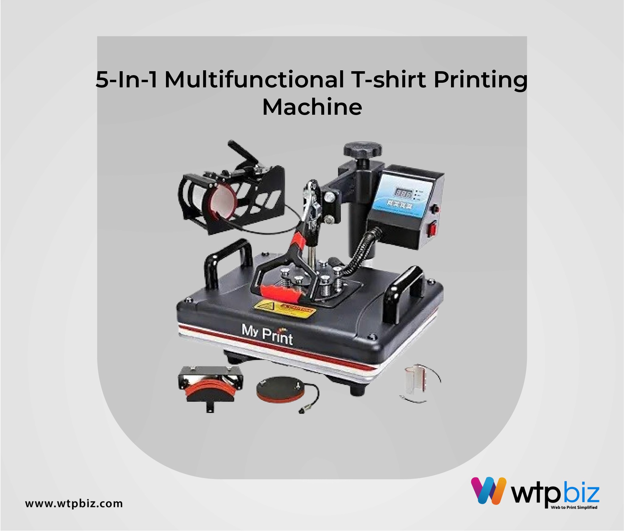 5-In-1 Multifunctional T-shirt Printing Machine