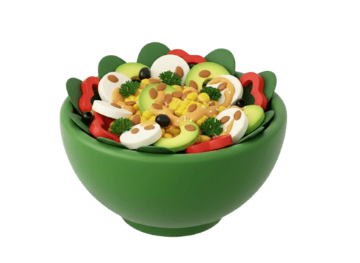 Cucumber Avacado Salad 3D Icon