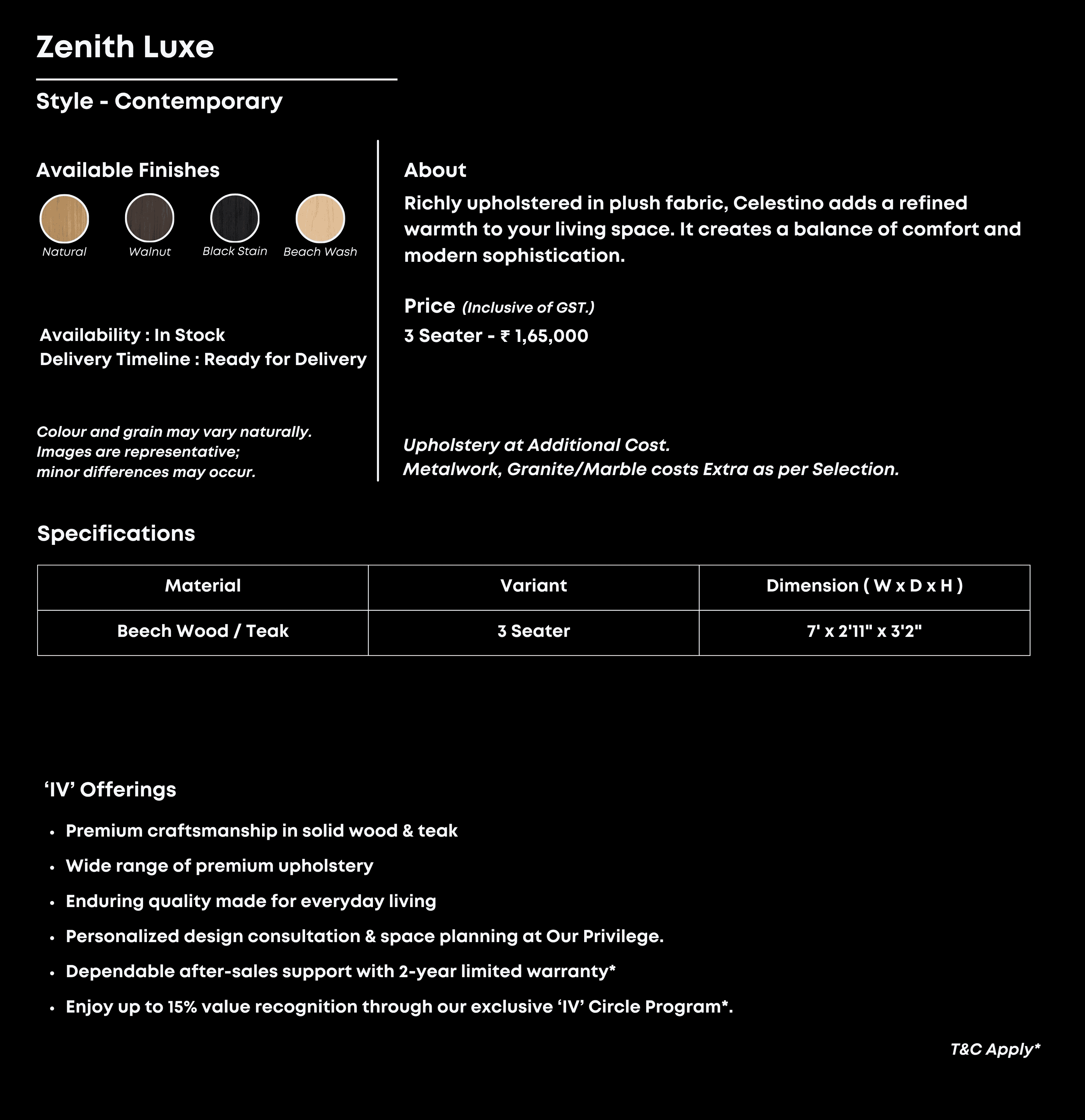 Wooden grid-panel bed with deep base and regal flair.