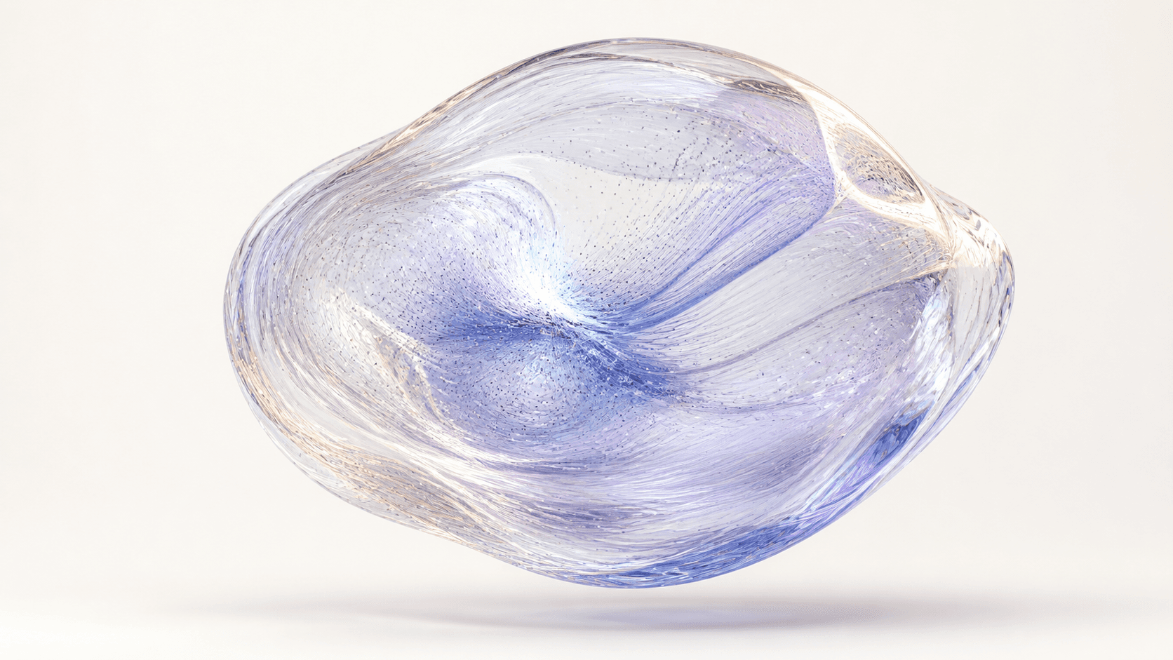 A sculptural visualization of air made visible