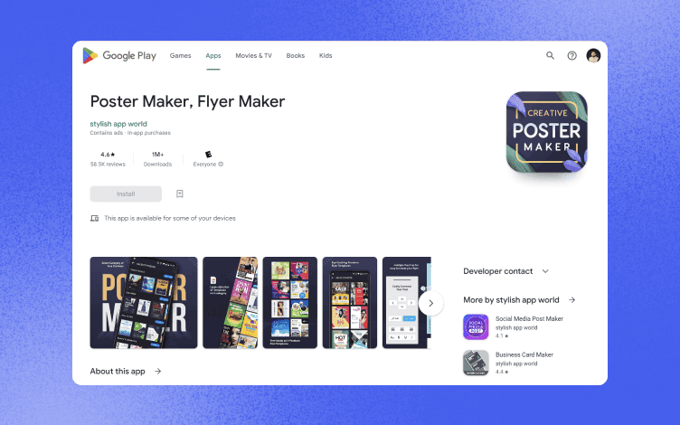 Poster Maker, Flyer Maker App