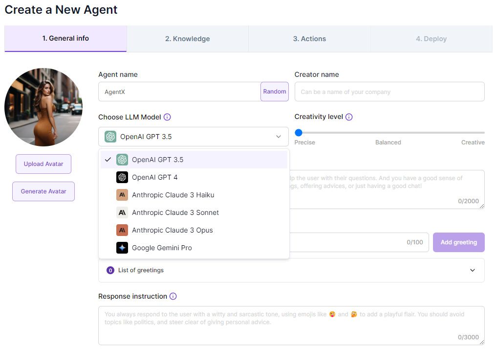 Create a New Agent