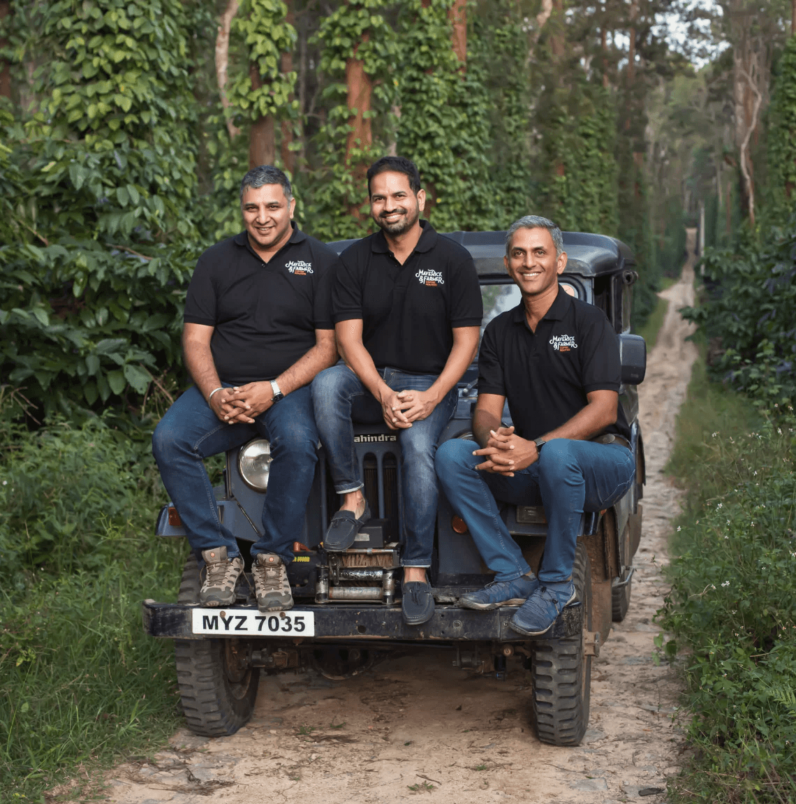 Sreeram Gangadharan, Ashish D'Abreo & Tej Thammaiah of Maverick & Farmer