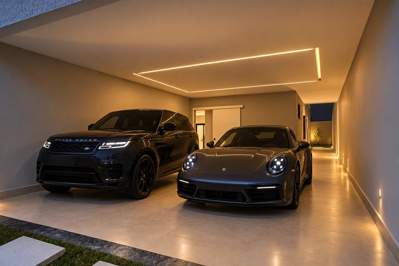 Garagem · depois
