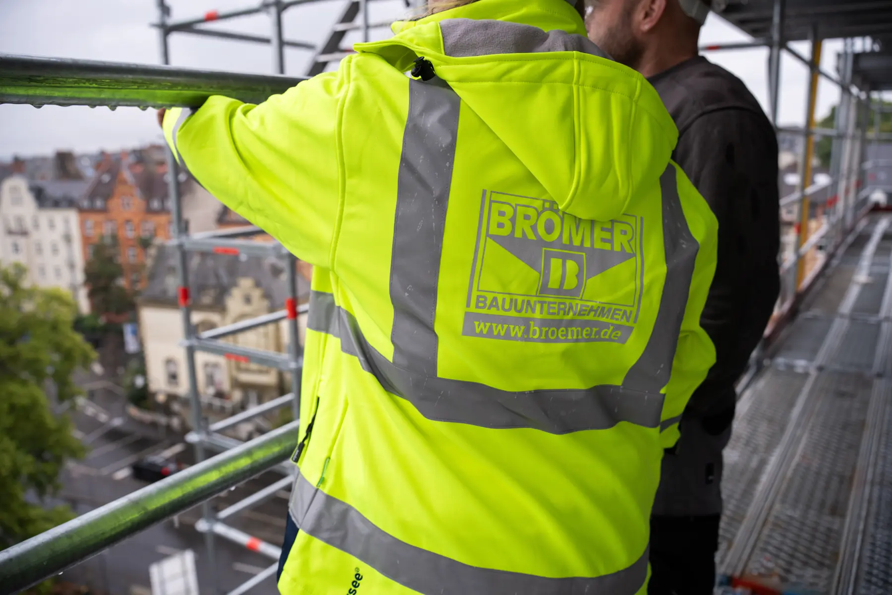 Kollegen auf der Baustelle