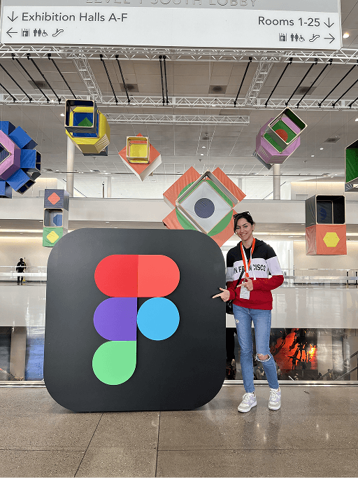 A young girl smiling