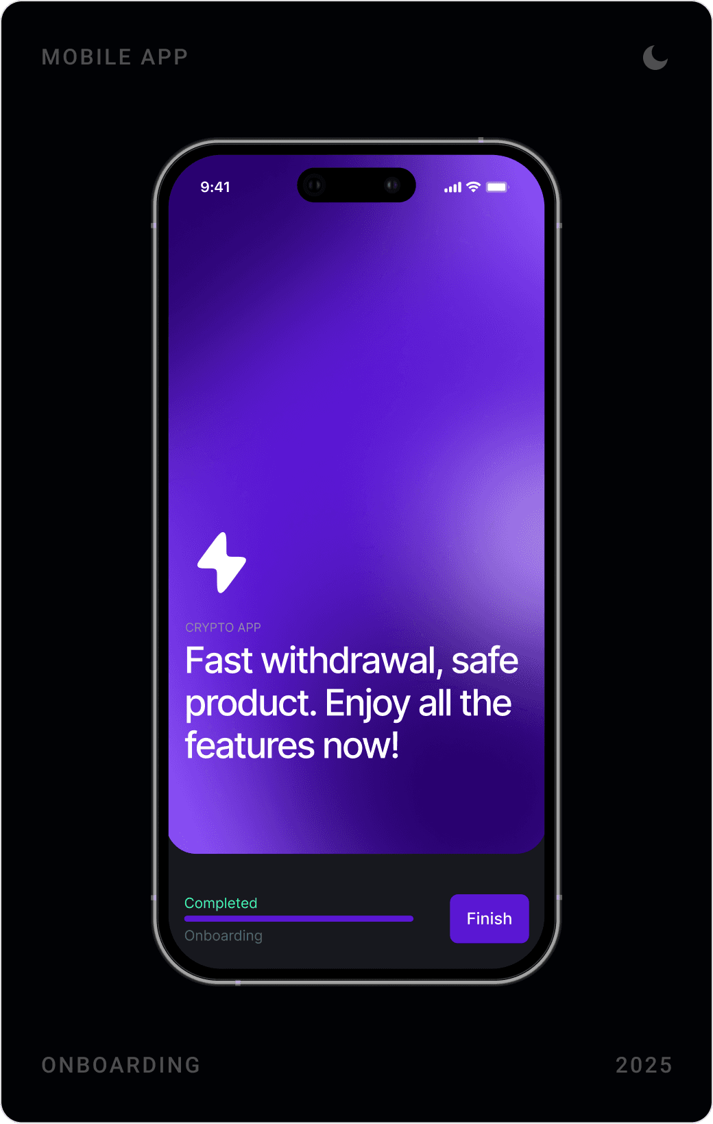 Professional Secure Withdrawal Introduction Screen Design