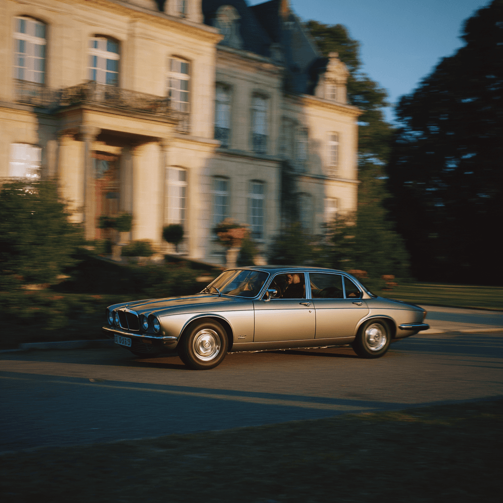 Vintage card moving motion blur