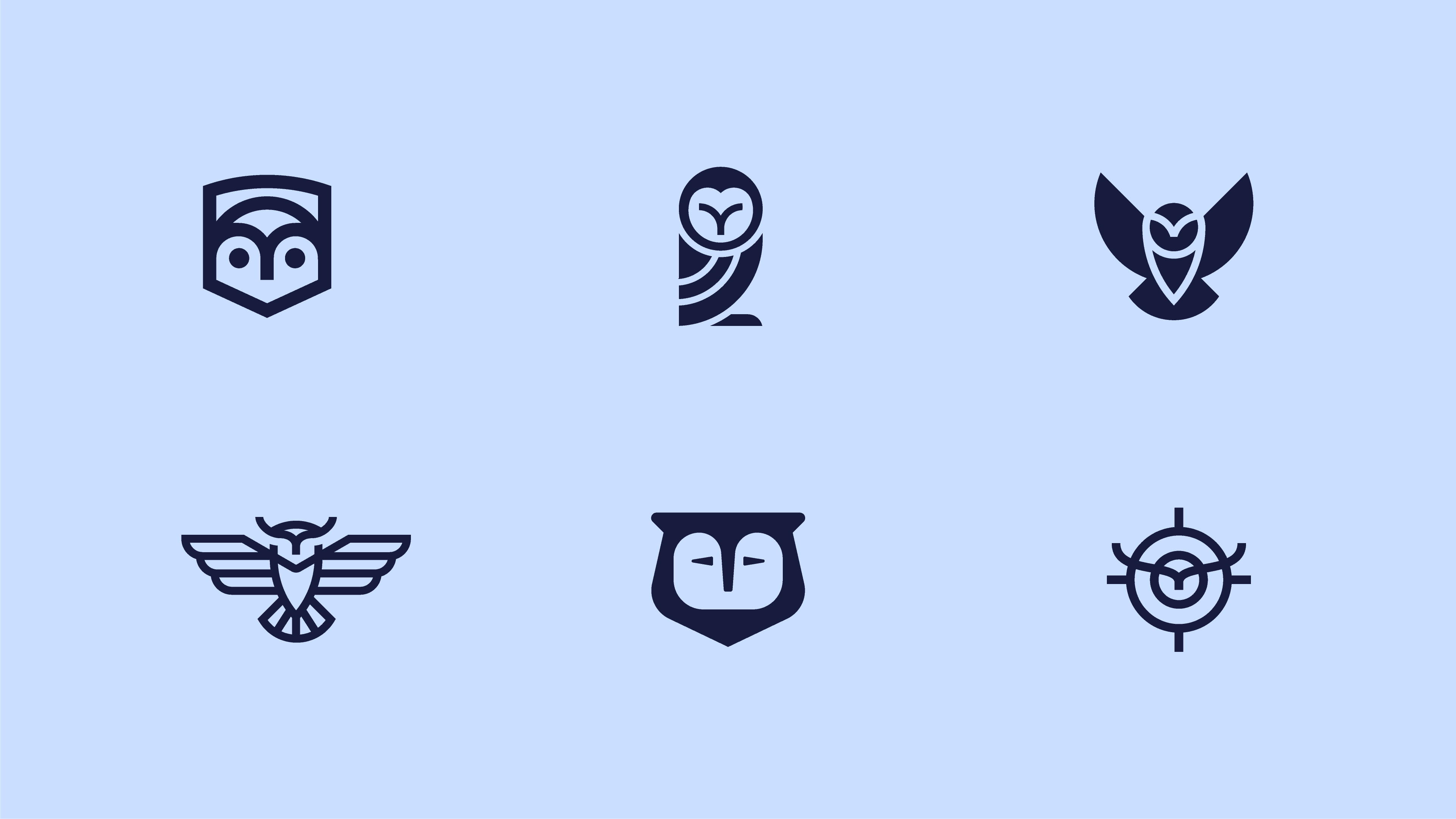 Six early digital  logo explorations for the Fent Detect brand. 