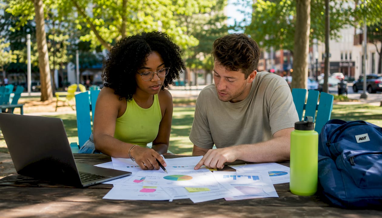 Marketers collaborating on community platform data